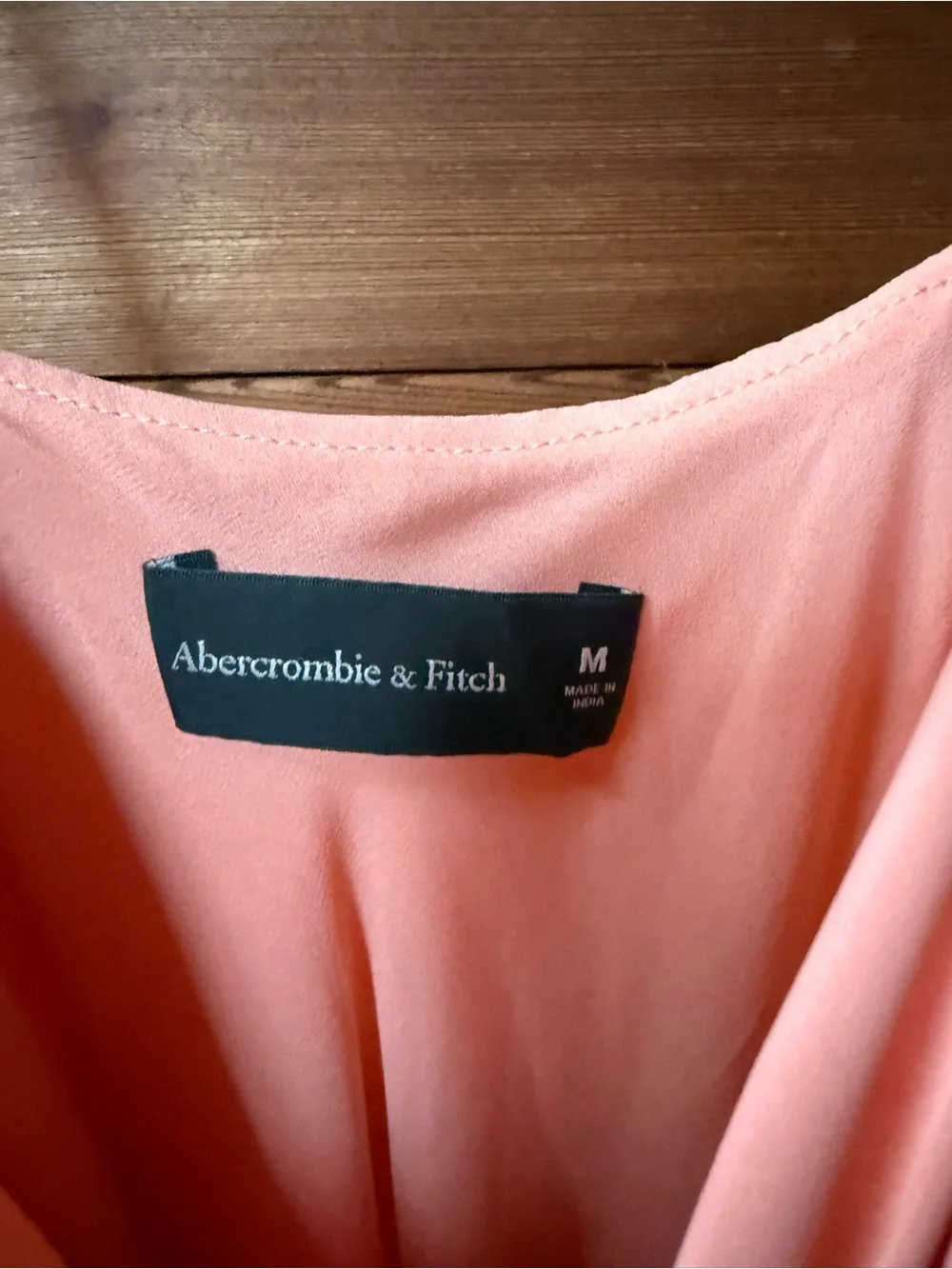 Abercrombie & Fitch Peach Cowl-Neck Slip Maxi Dress